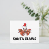 SANTA CLAWS BRIEFKAART (Staand voorkant)