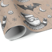 Santa Claws Cadeaupapier (Rol Hoek)