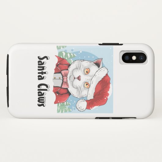Santa Claws Case-Mate iPhone Case (Achterkant (horizontaal))