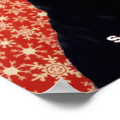 Santa "Claws" Claus Funny Black Cat Poster Art (Hoek)