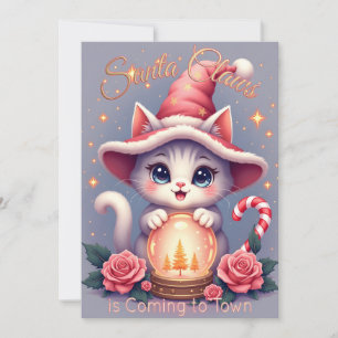 Santa Claws – Cute Holiday Cat Design Kaart