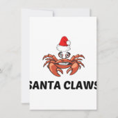 SANTA CLAWS FEESTDAGENKAART (Voorkant)