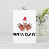 SANTA CLAWS FEESTDAGENKAART (Staand voorkant)