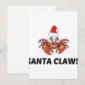 SANTA CLAWS FEESTDAGENKAART (Voorkant / Achterkant)