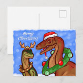 Santa Claws Feestdagenkaart (Voorkant / Achterkant)