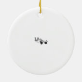 Santa Claws Keramisch Ornament (Achterkant)