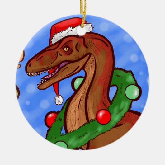Santa Claws Keramisch Ornament (Voorkant)