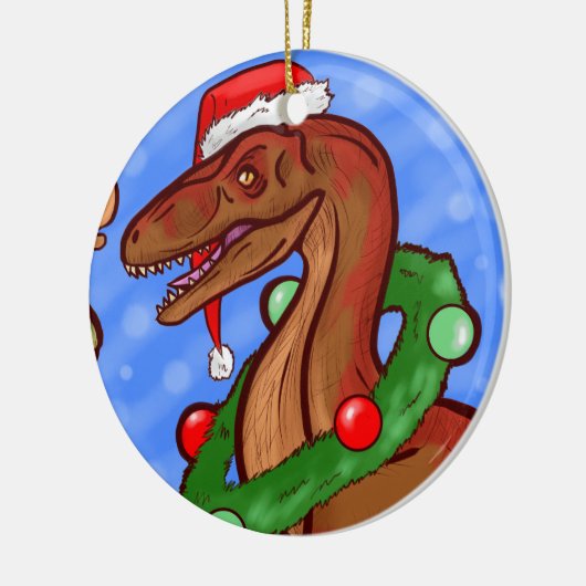 Santa Claws Keramisch Ornament (Links)