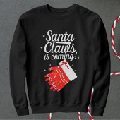 Santa Claws komt gepersonaliseerde kerst grappig Trui