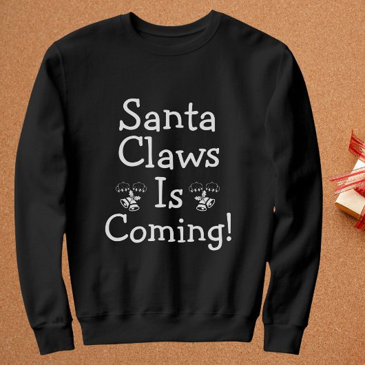 Santa Claws komt kerst gepersonaliseerd grappig Trui