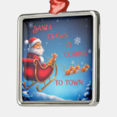Santa Claws komt naar de stad Metalen Ornament (Links)