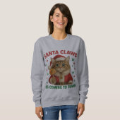 Santa Claws komt naar Town T-Shirt (Voorkant volledig)