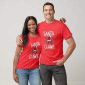 Santa Claws New England Crab Funny Kerstmis T-shirt (Unisex)