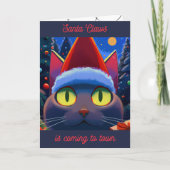 Santa Claws op kerst Kaarten (Voorkant)