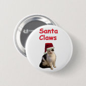 Santa Claws Ronde Button 5,7 Cm (Voorkant /achterkant)