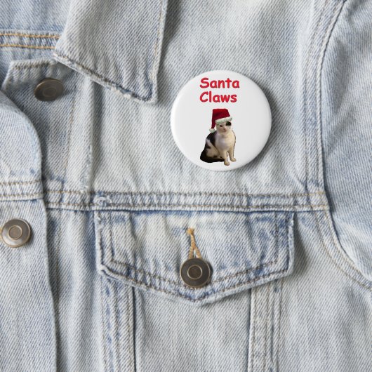 Santa Claws Ronde Button 5,7 Cm (In situ)