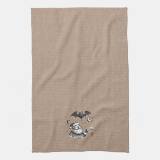 Santa Claws Theedoek (Verticaal)