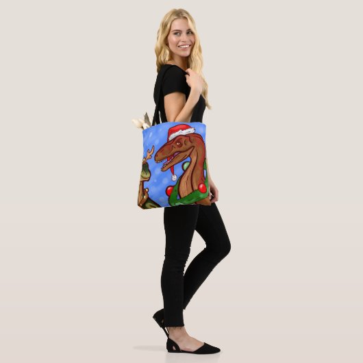 Santa Claws Tote Bag (Op model)