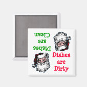 Santa Clean Vuile Vaatwasser Magneet (Voorkant / Achterkant)