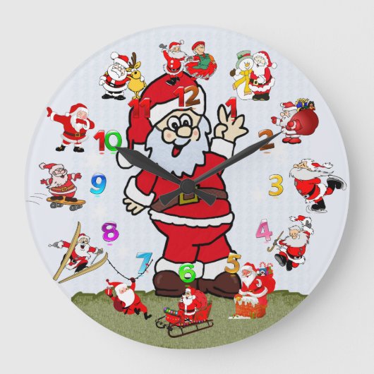 Santa Clock Grote Klok (Voorkant)