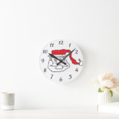 Santa Clock Ronde Klok (Huis)