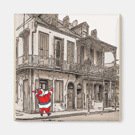 Santa Cluse op Desire St Magneet (Voorkant)