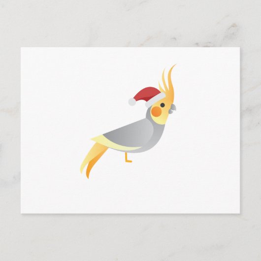 Santa Cockateil Funny Christmas Feestdagenkaart (Voorkant)