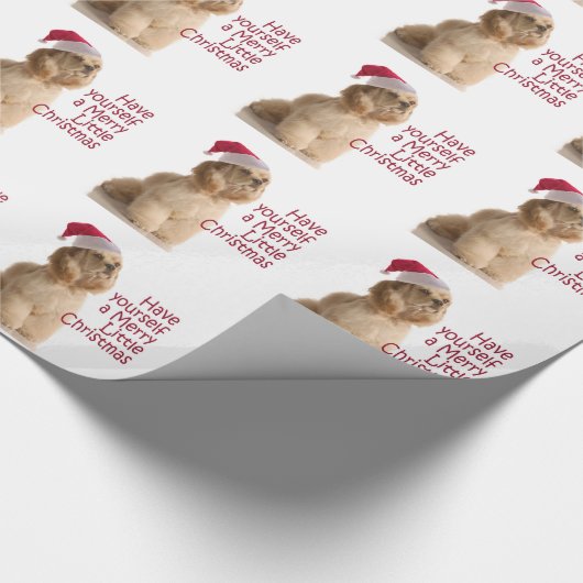 Santa Cocker Spaniel Wrapping Paper Cadeaupapier (Hoek)