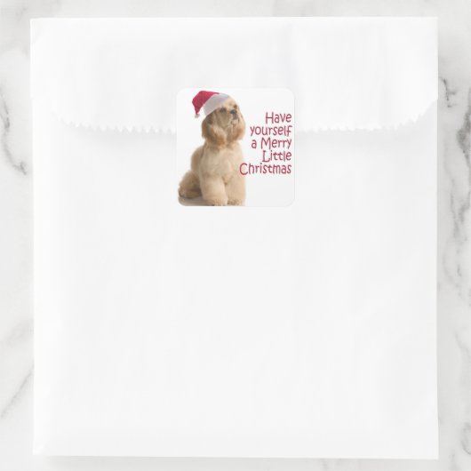 Santa Cocker Stickers (Tas)