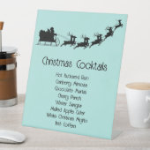 Santa Cocktail lijst Reclamebord Met Voetstuk (Insitu)