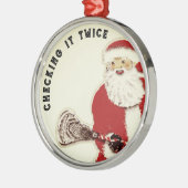 Santa Collectieve Lacrosse Metalen Ornament (Links)