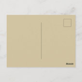 Santa coming on a deer sleight Golden Briefkaart (Achterkant)