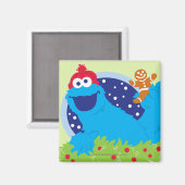 Santa Cookie Monster Magneet (Voorkant / Achterkant)
