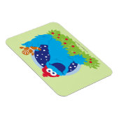 Santa Cookie Monster Magneet (Rechterzijde)