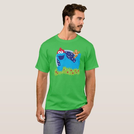Santa Cookie Monster T-shirt (Voorkant volledig)