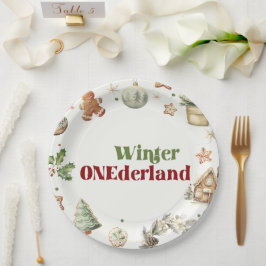 Santa Cookies Cocca Kerstmis Verjaardagsfeest Papieren Bordje