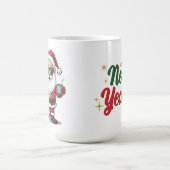 Santa Cool Mug with Sunglasses & Christmas Tree Koffiemok (Center)