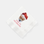 Santa Corgi Napkins Servet (Hoek)