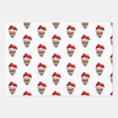 Santa Corgi-papierbladen voor onmiddellijke verpak Inpakpapier Vel (Voorkant 2)