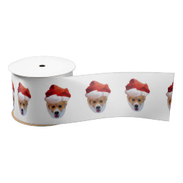 Santa Corgi Satin Ribbon Satijnen Lint