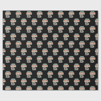 Santa Corp Quiet Quitting Elf Funny Office Cadeaupapier