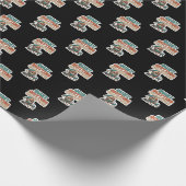 Santa Corp Quiet Quitting Elf Funny Office Cadeaupapier (Hoek)