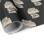 Santa Corp Quiet Quitting Elf Funny Office Cadeaupapier (Rol Hoek)