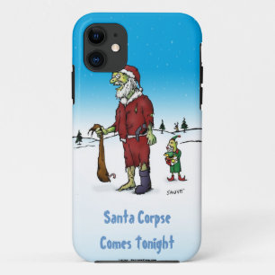 Santa Corpse Funny Zombie-Cartoon iPhone 11 Hoesje