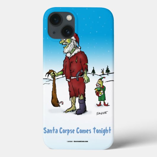 Santa Corpse Funny Zombie-Cartoon Case-Mate iPhone Case (Achterkant)