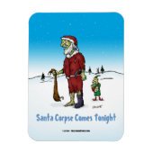 Santa Corpse Funny Zombie-Cartoon Magneet (Verticaal)