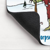 Santa Corpse Funny Zombie-Cartoon Muismat (Hoek)