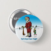 Santa Corpse Funny Zombie-Cartoon Ronde Button 5,7 Cm (Voorkant /achterkant)