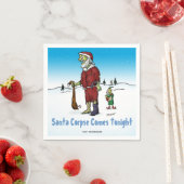 Santa Corpse Funny Zombie-Cartoon Servetten (Insitu)