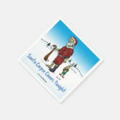 Santa Corpse Funny Zombie-Cartoon Servetten (Hoek)